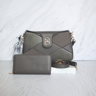 Bolso gris para mujer BOLZ2023