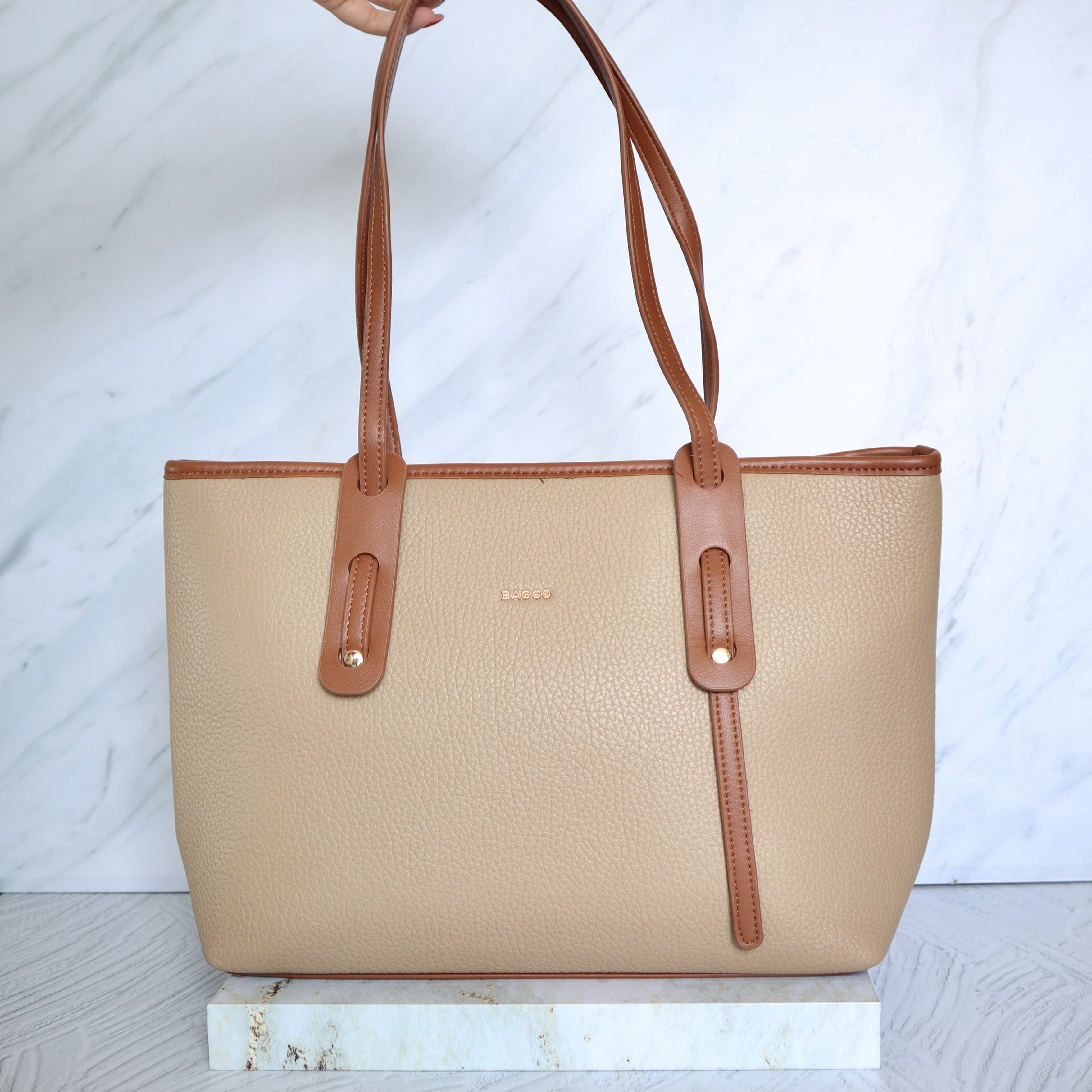 Bolso beige x miel para mujer BOLZ3087