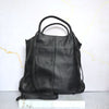 Bolso negro cuero para mujer BOLZ5048C