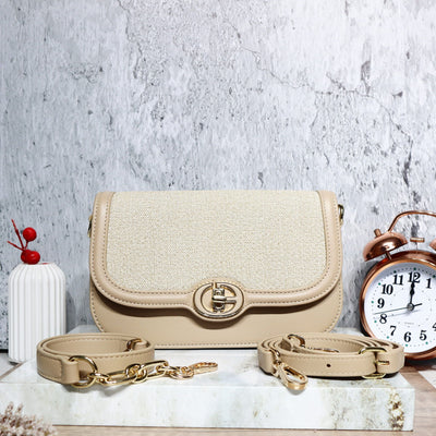 Bolso beige para mujer BOLZ6744