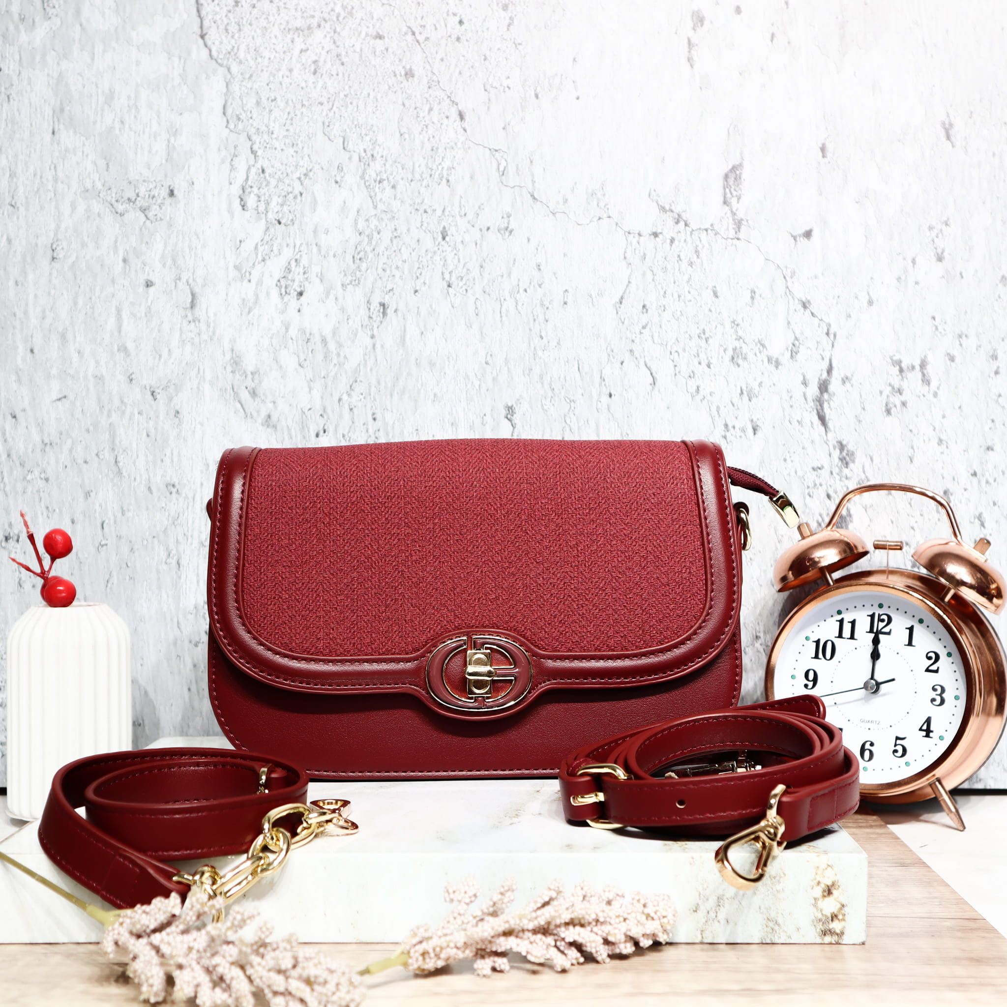 Bolso vinotinto para mujer BOLZ6744
