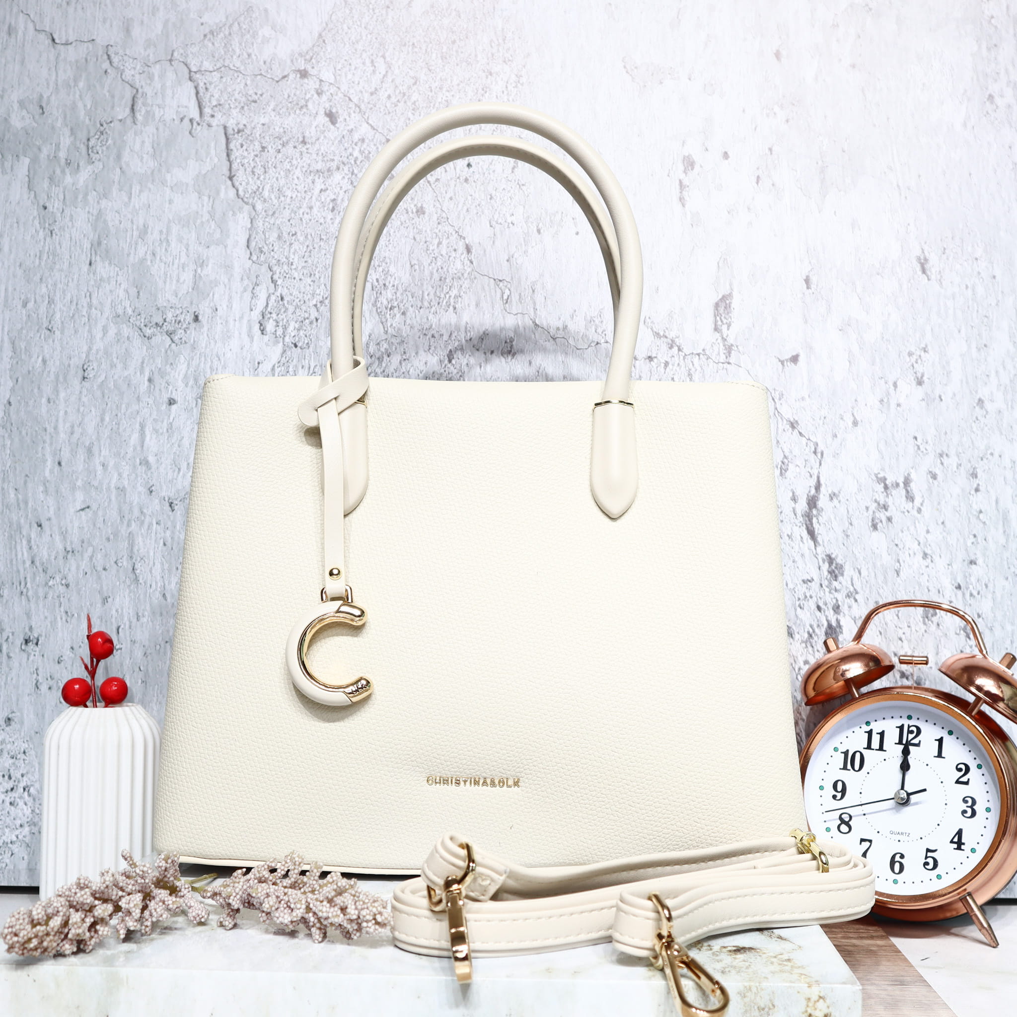 Bolso beige para mujer BOLZ7435