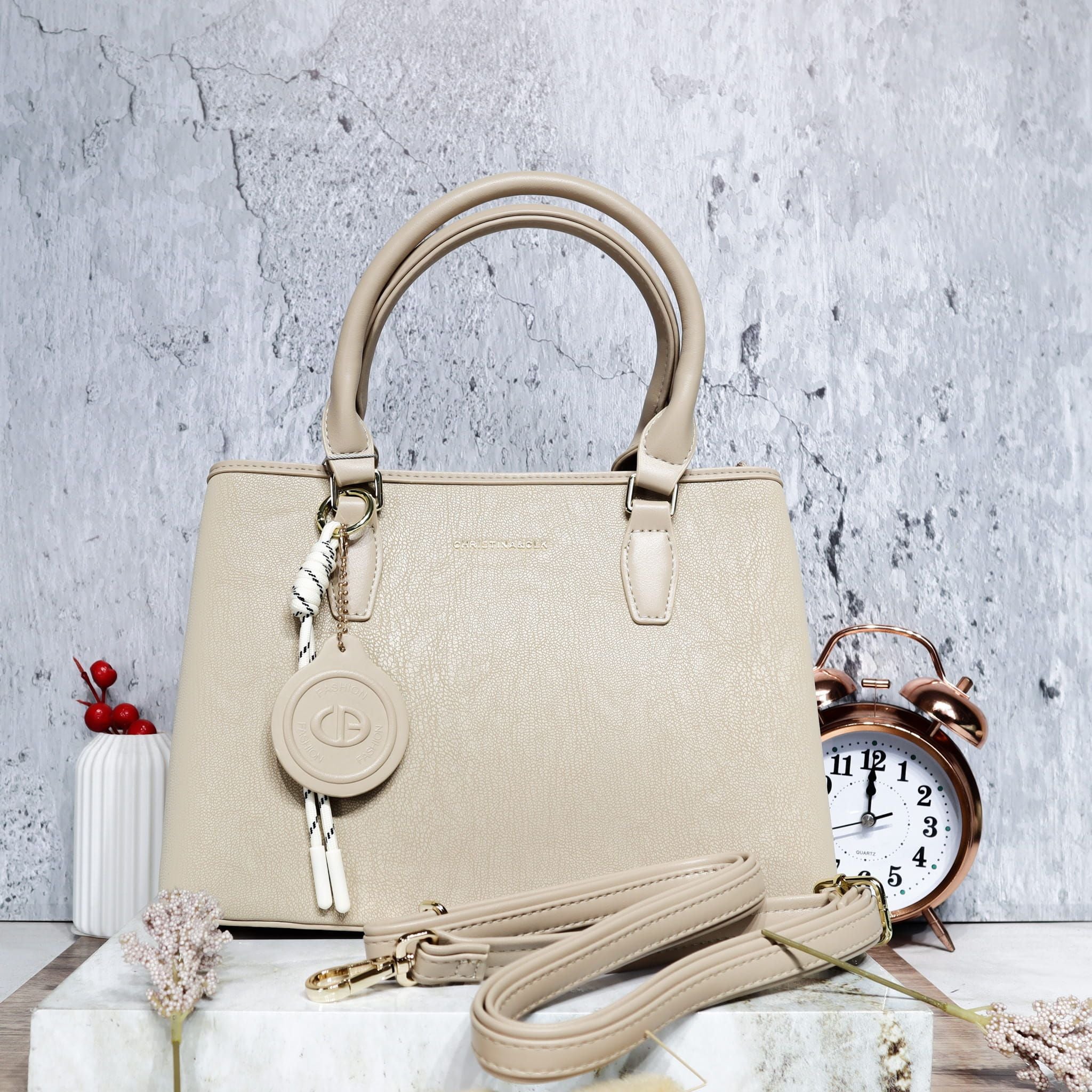 Bolso beige para mujer BOLZ7460
