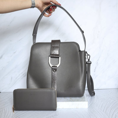 Bolso gris para mujer BOLZ8033