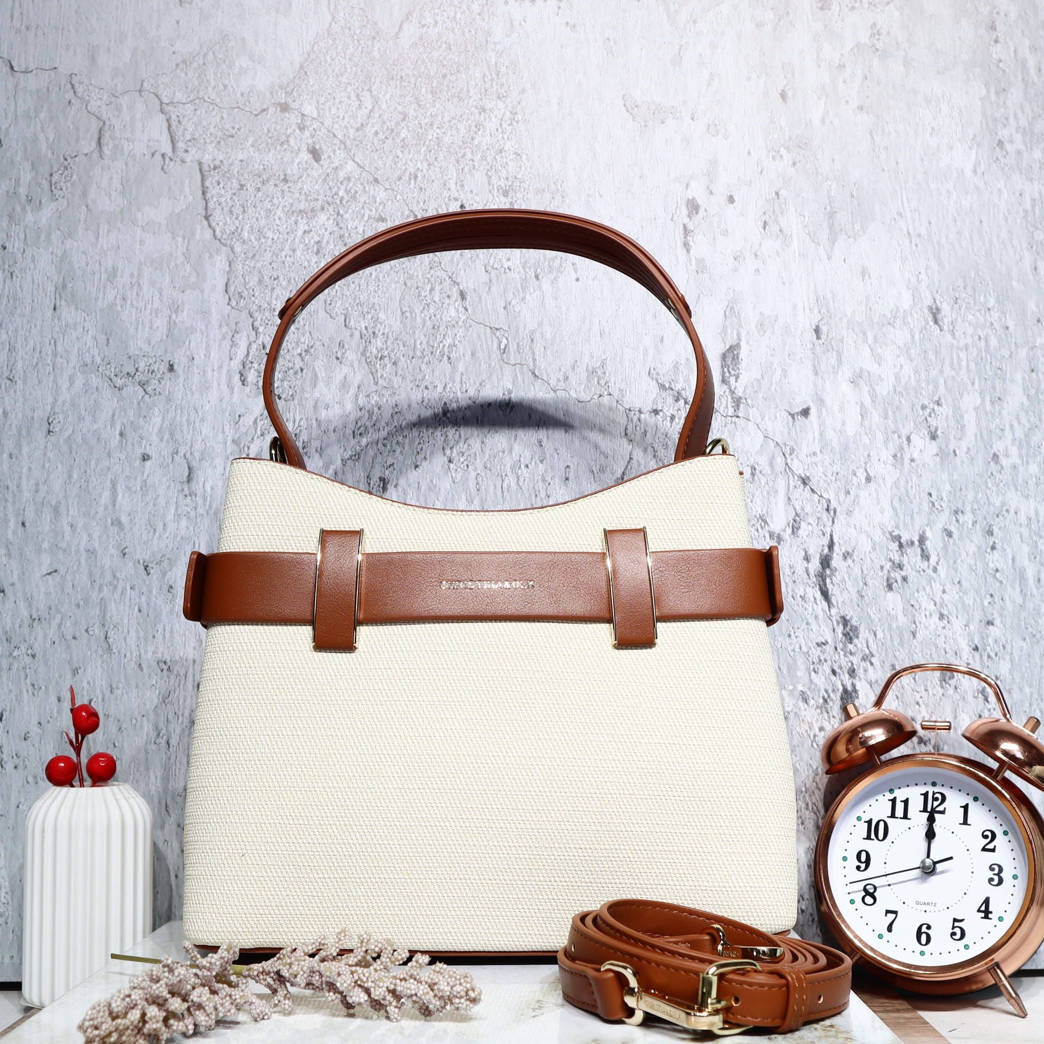 Bolso beige para mujer BOLZ8219