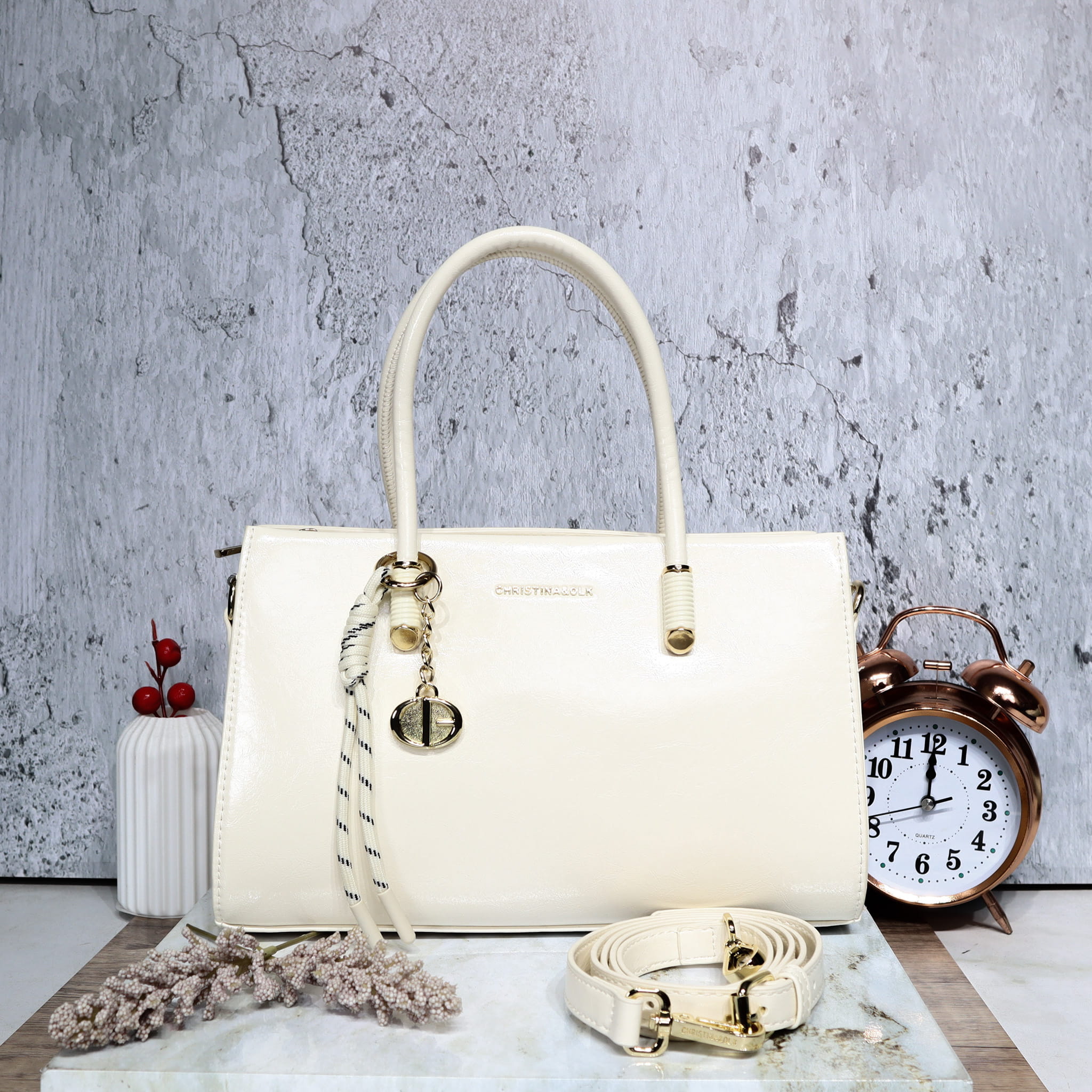 Bolso beige para mujer BOLZ8376