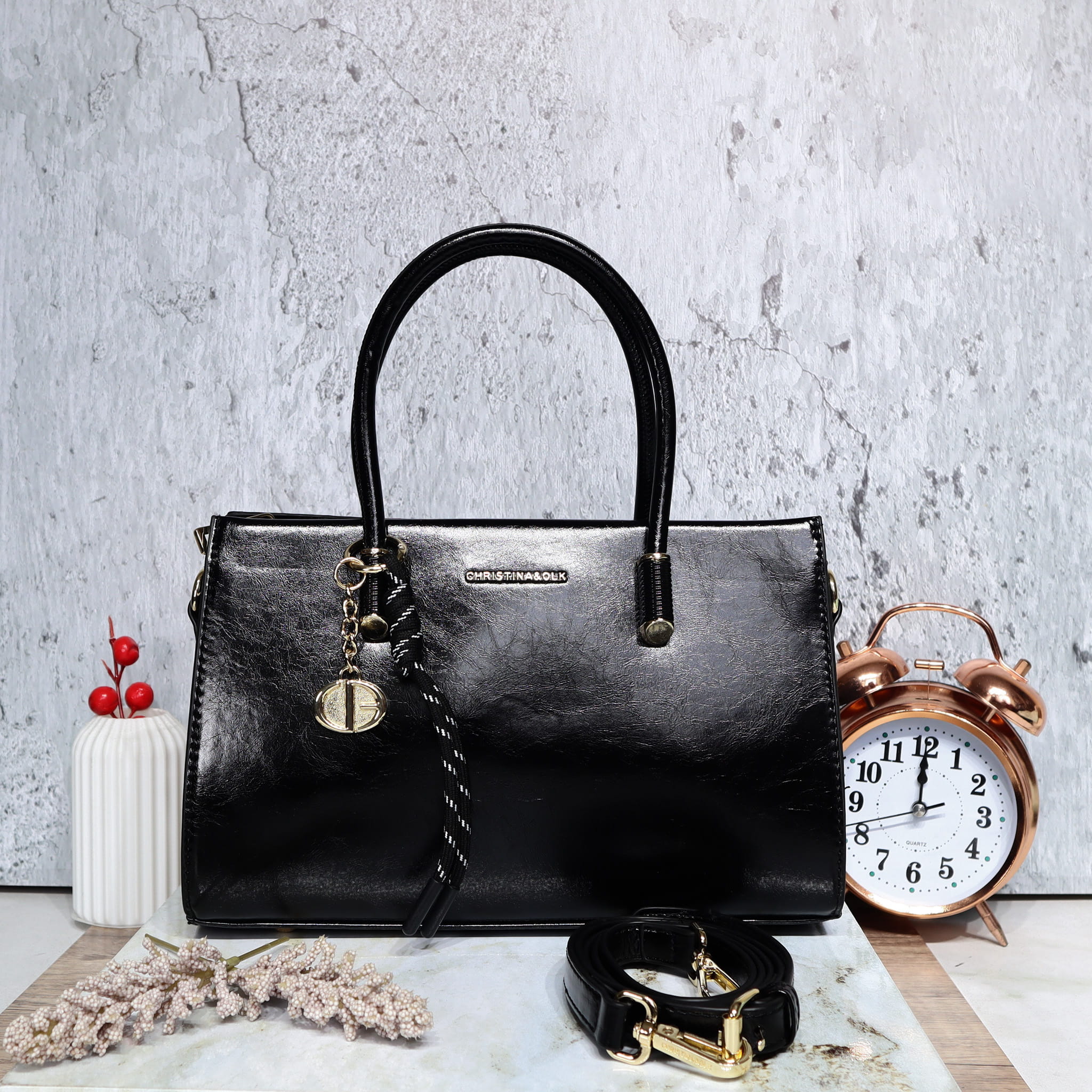Bolso negro para mujer BOLZ8376