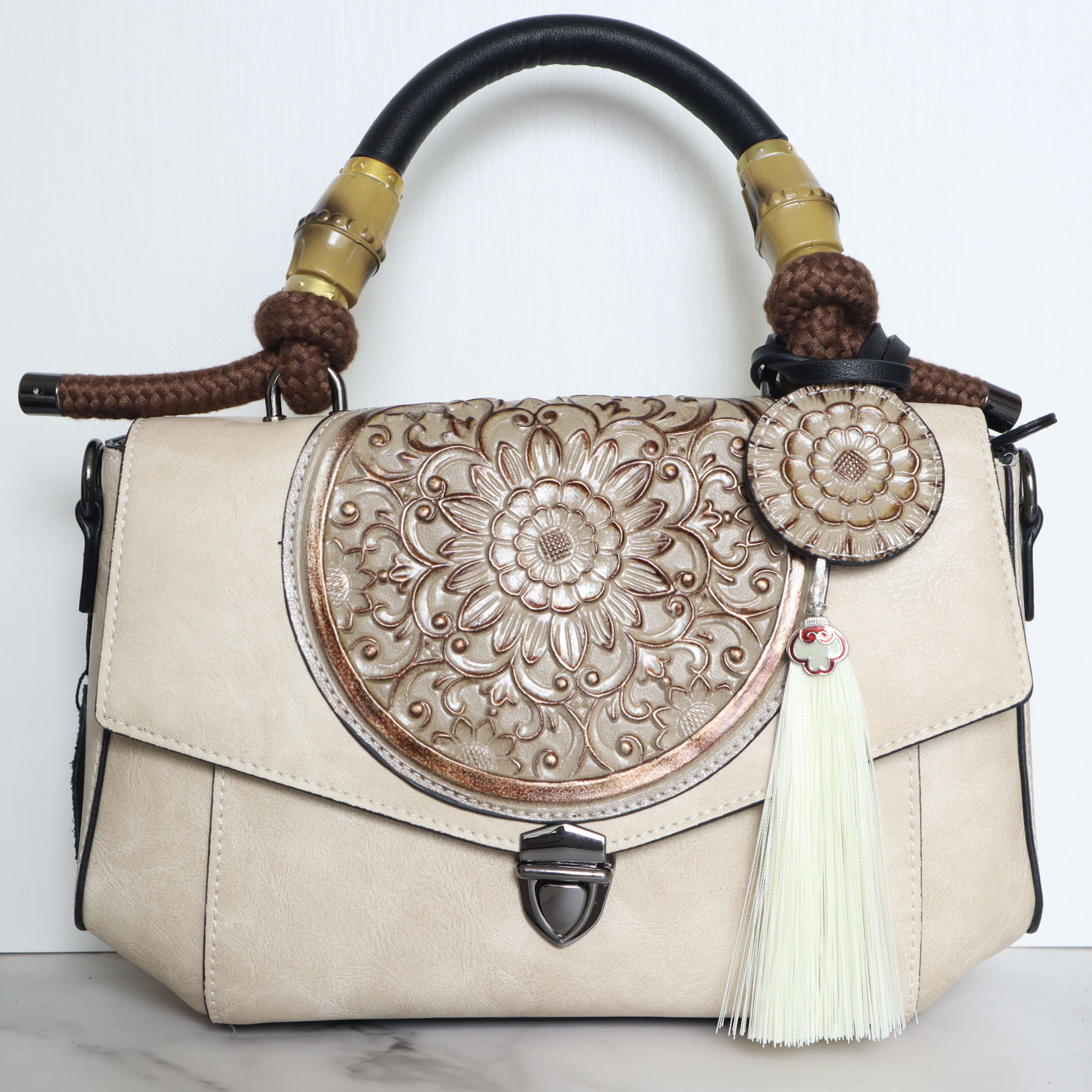Bolso beige para mujer BOLZ8771