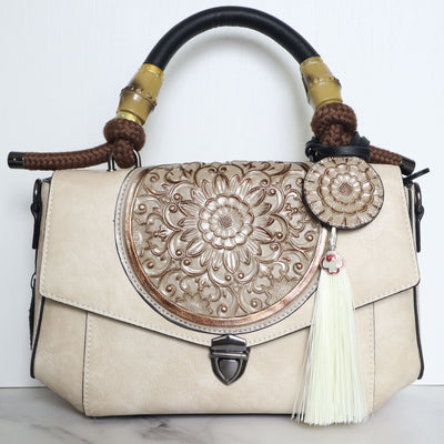 Bolso beige para mujer BOLZ8771