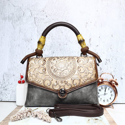 Bolso gris para mujer BOLZ8791-1