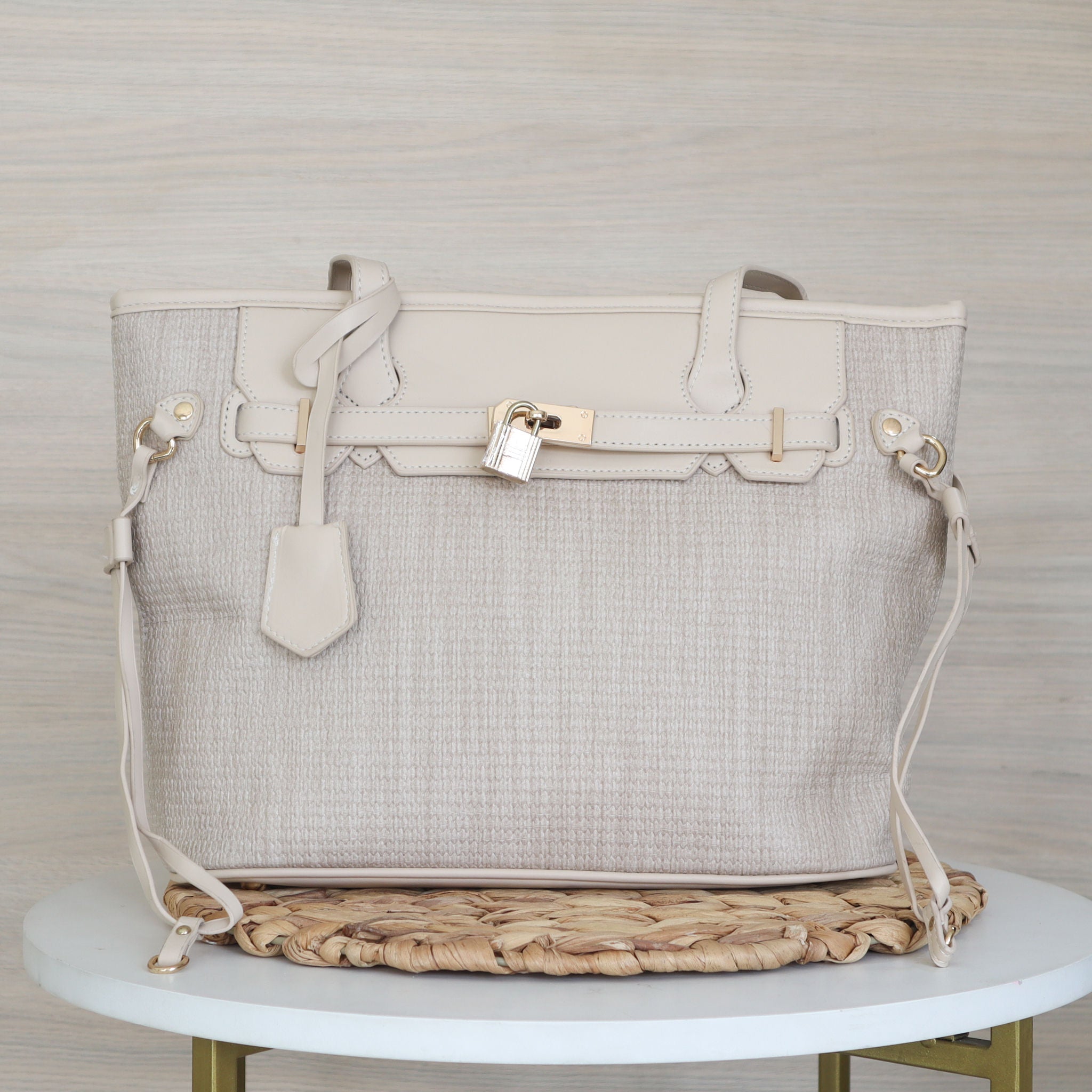 Bolso beige para mujer BOLZ8803