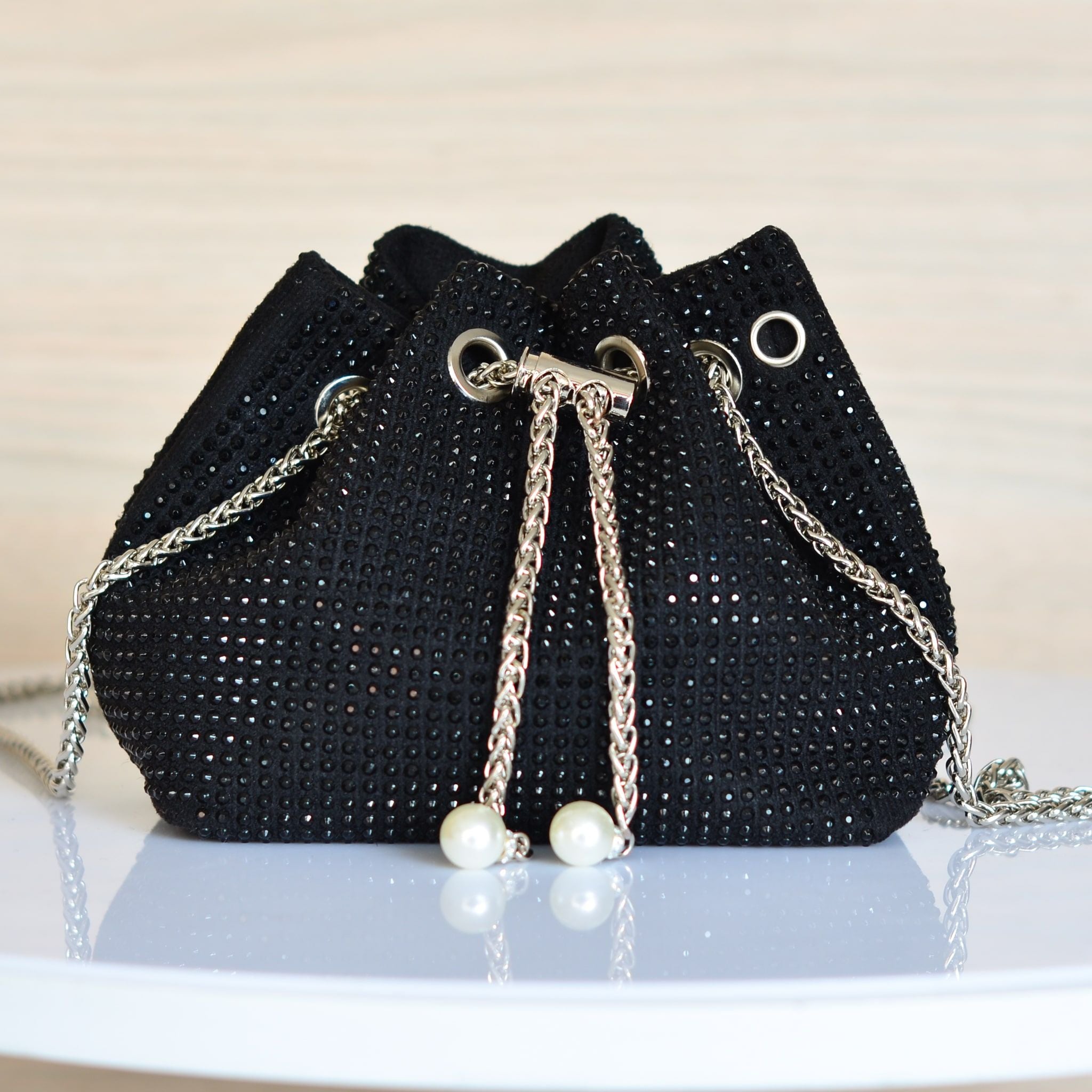 Tula negro x negro para mujer BOLZSTONE1