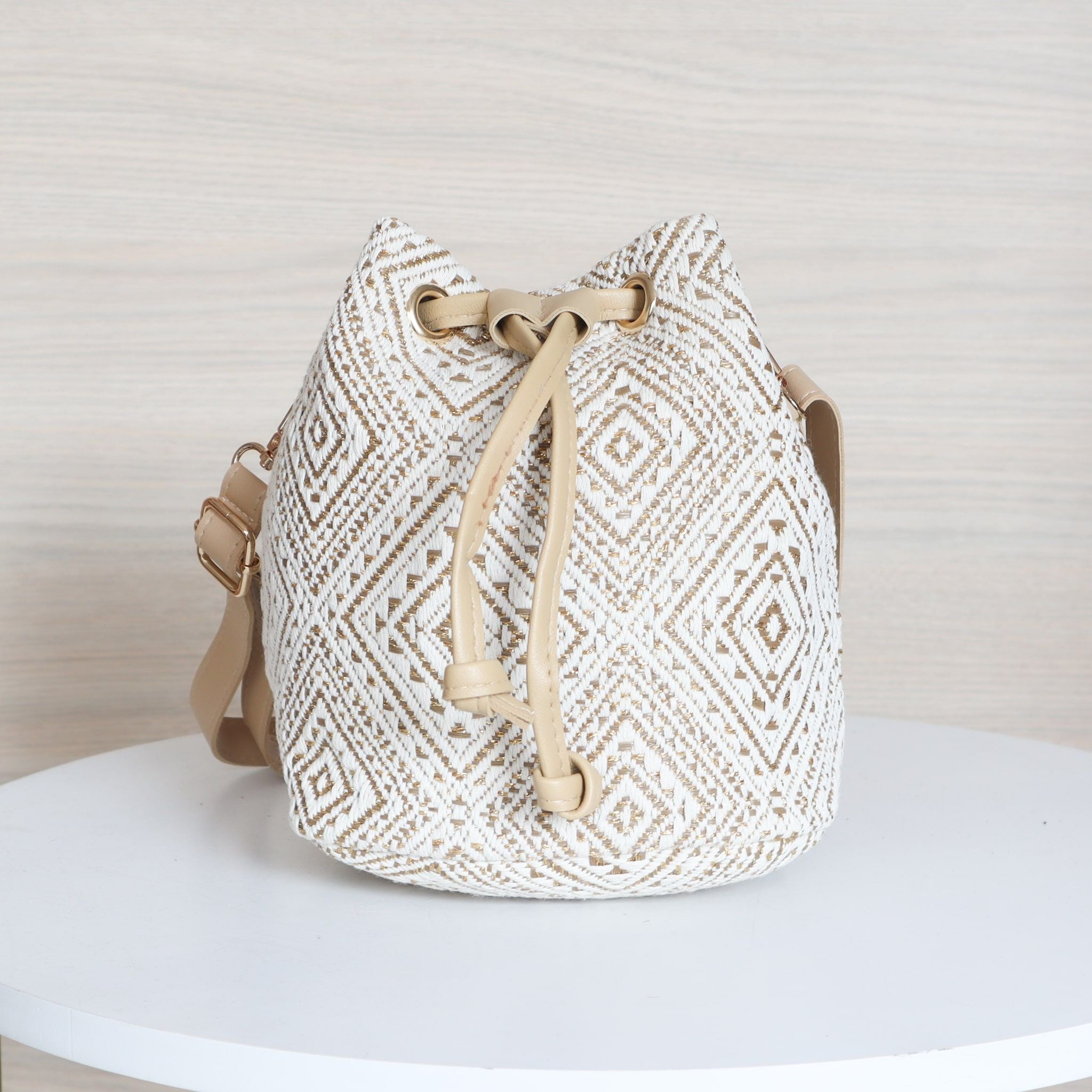 Tula beige para mujer BOLZTULAPRINT