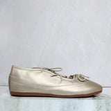 Sandalia cuero champaña para mujer 009-Z720