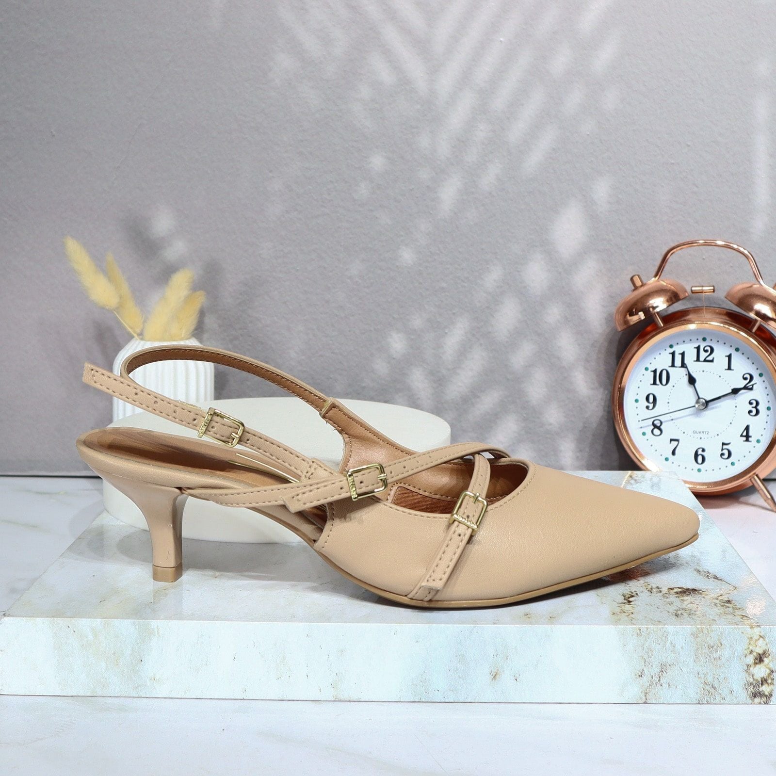 Sandalia tacon nude para mujer 1122-Z642