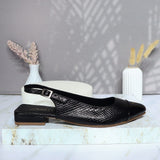 Baleta negro x negro charol para mujer 1687-Z147