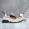 Baleta beige charol para mujer 1717-Z147