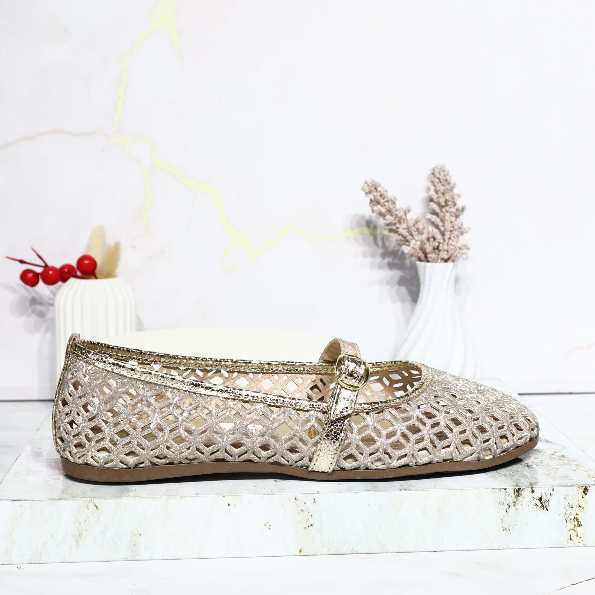 Baleta champaña para mujer 3110-Z720