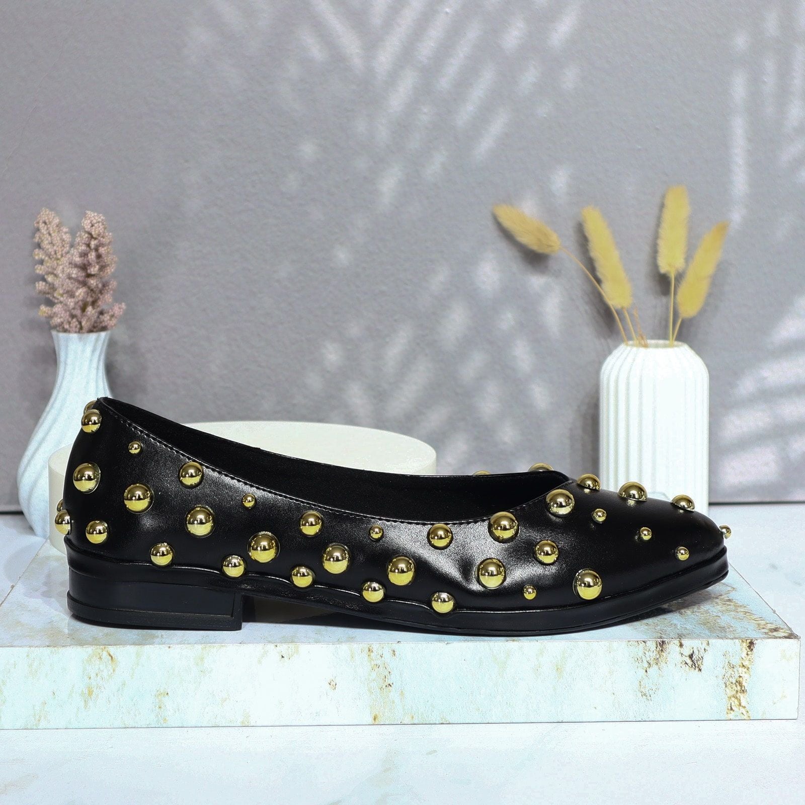 Baleta negro x taches para mujer 326-Z191