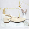 Tacon beige x charol para mujer 435C-Z610