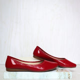 Baleta cerrada rojo charol para mujer 7100-Z506