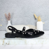 Baleta negro charol para mujer A304-Z436