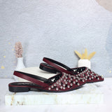 Baleta vinotinto para mujer A312-Z436