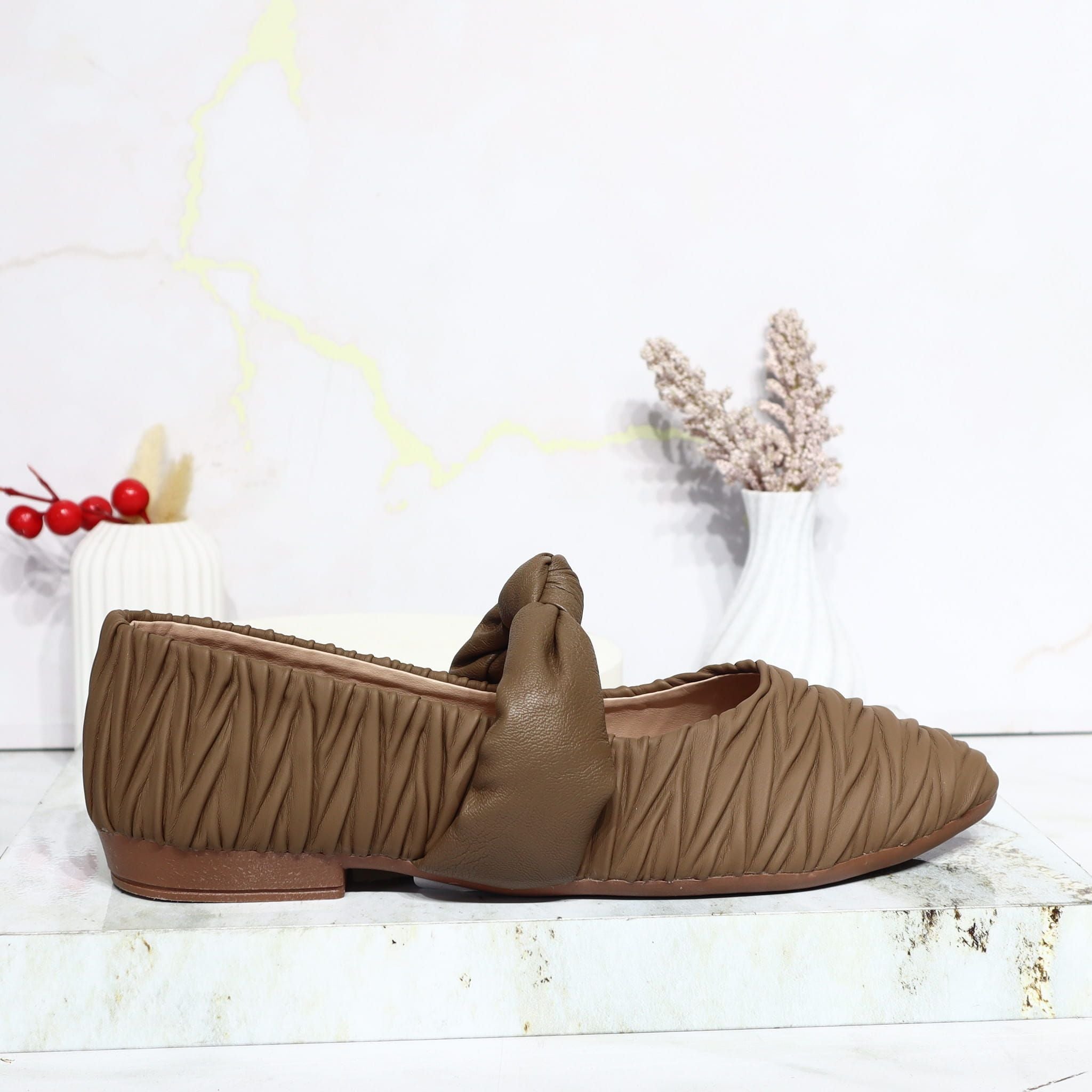 Baleta cafe para mujer F400-Z436