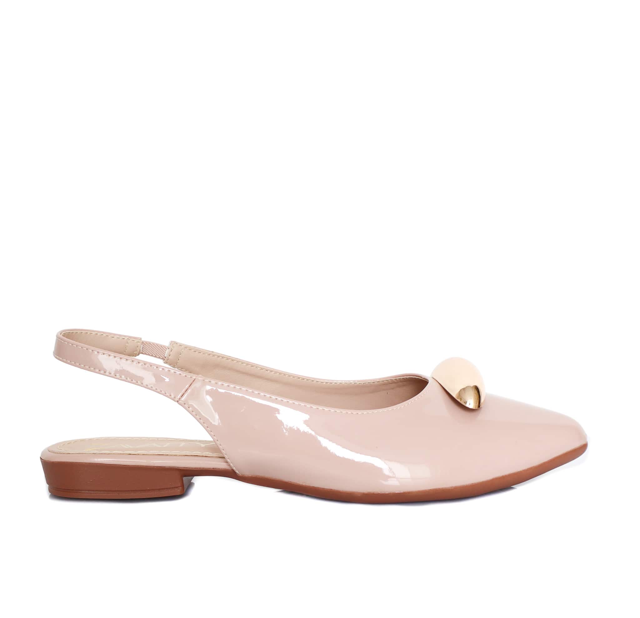 Baleta nude charol para mujer J100-Z436