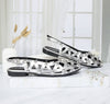 Baleta plata charol para mujer J101-Z436
