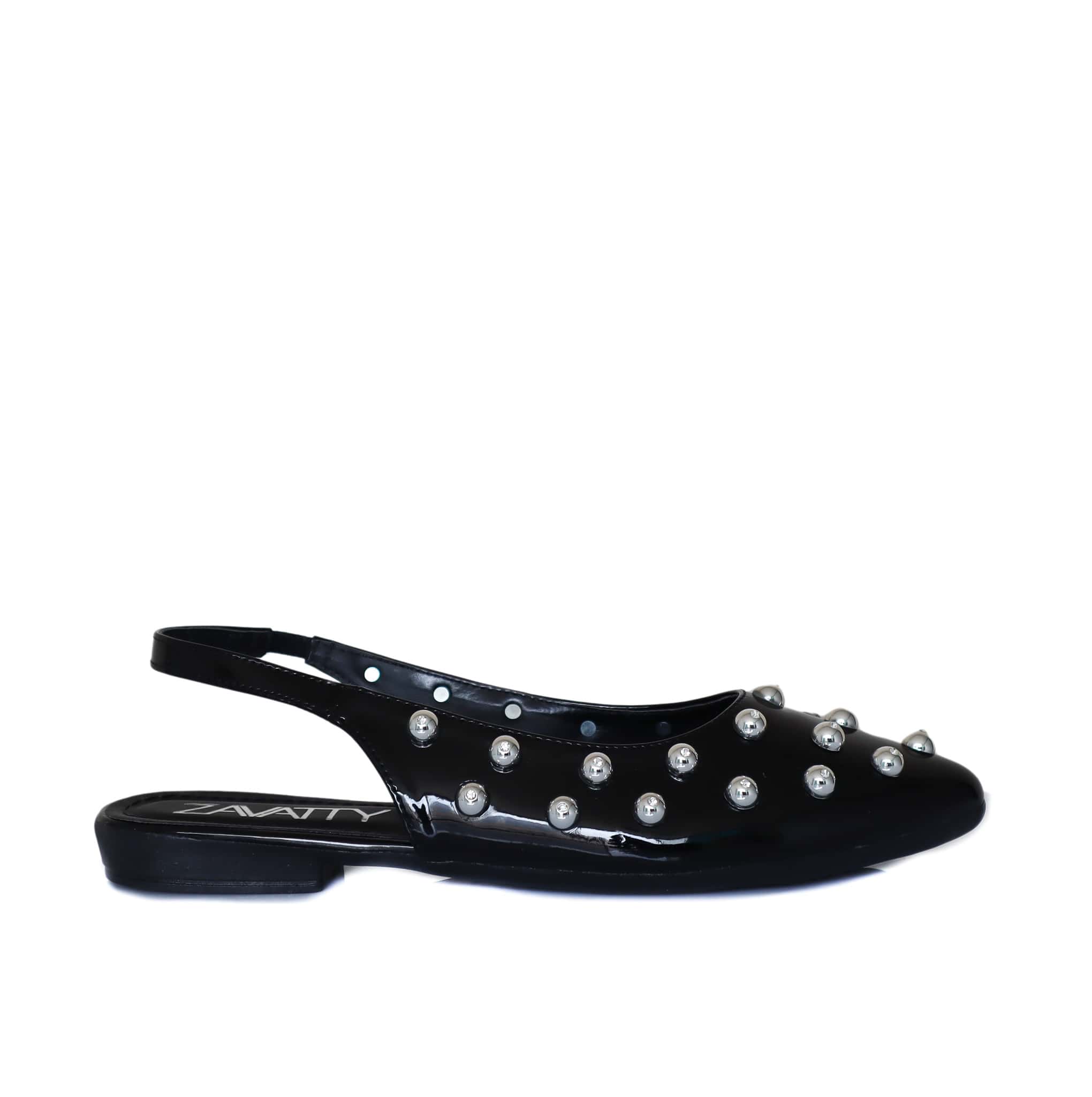 Baleta negro charol para mujer J106-Z436