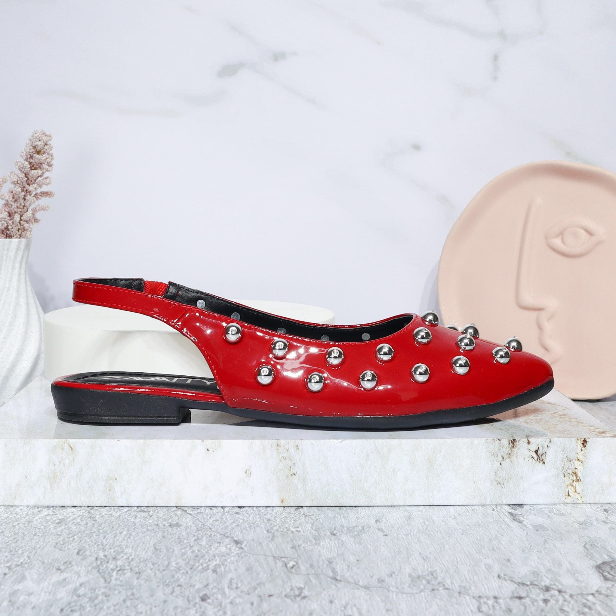 Baleta rojo charol para mujer J106-Z436
