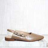Baleta destalonada taupe para mujer K626-Z436