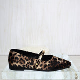 Baleta cerrada animal print para mujer K665-Z436