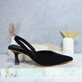 Tacon negro nobuck para mujer KIARA-Z120