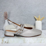 Sandalia tacon plata para mujer L417-Z319