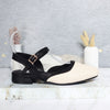 Sandalia tacon talco x negro para mujer L458-Z319