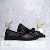 Baleta negro x plata para mujer T2439-Z388