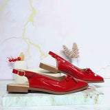 Baleta rojo charol para mujer T801-Z490
