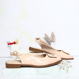 Baleta nude charol para mujer T803-Z490