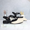 Sandalia tacon talco x negro para mujer L458-Z319