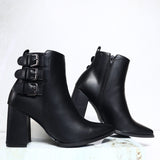 Botin tacon 5 1/2 negro para mujer 2660-Z22