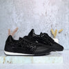 Tenis negro x animal print para mujer 2408-Z246