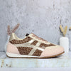Tenis rosa x animal print para mujer 2408-Z246