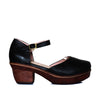 Sleidy negro cuero para mujer H-AMELIA