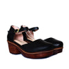 Sleidy negro cuero para mujer H-AMELIA