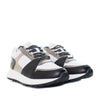Tenis blanco x negro x plomo para mujer TAC1000