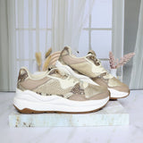 Tenis doradoxtaupe para mujer TAC953