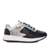 Tenis negro x plata para mujer TACT931
