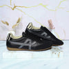 Tenis negro x plomo cuero para mujer A202-Z495